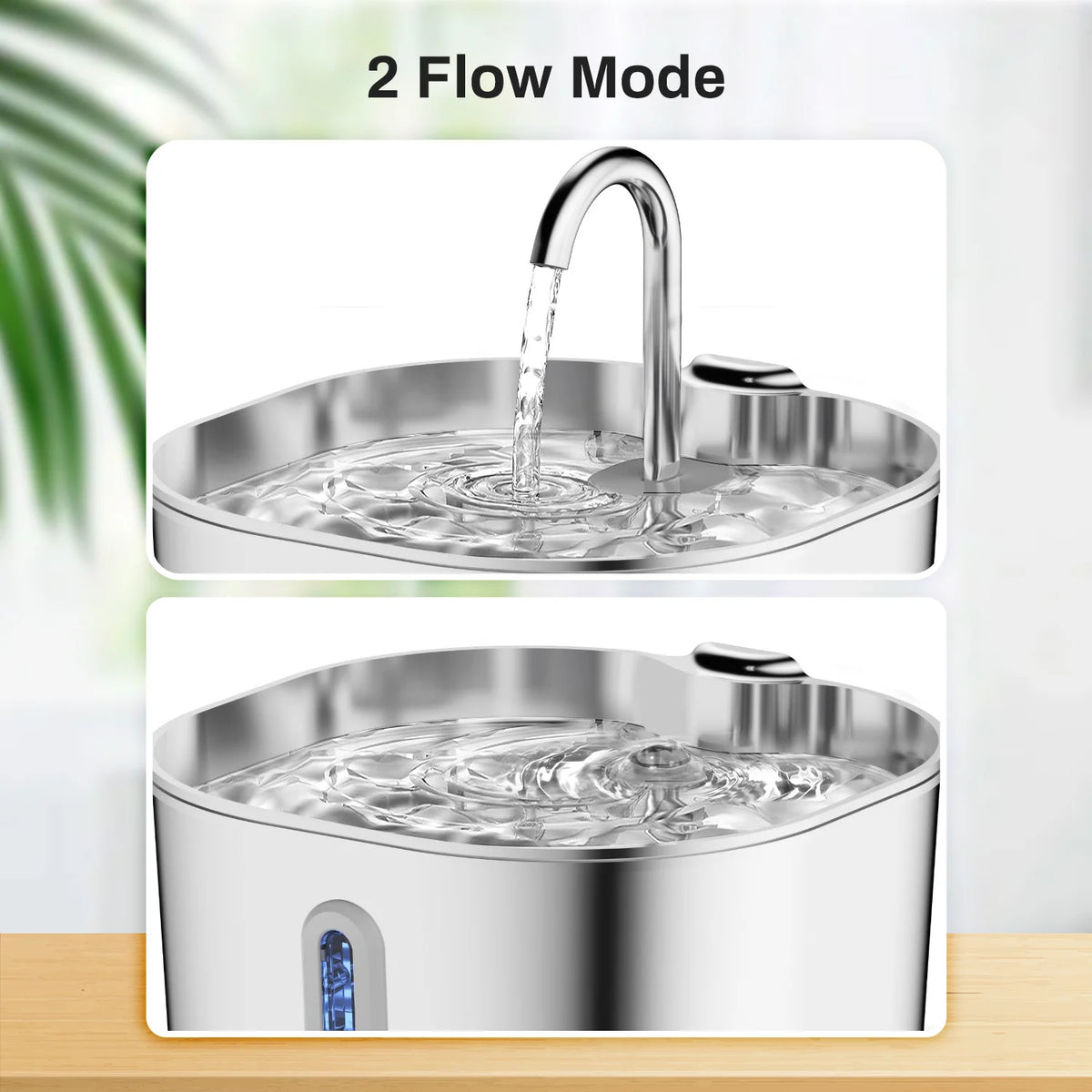 Cat Water Fountain — 2.2L Stainless Steel, Ultra Quiet | Yippo